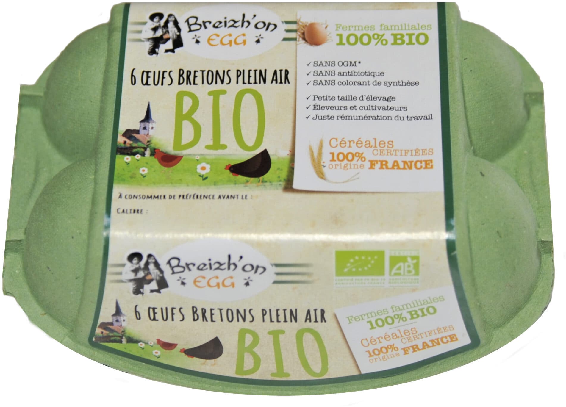 Breizh'on 6 oeufs BIO packshot
