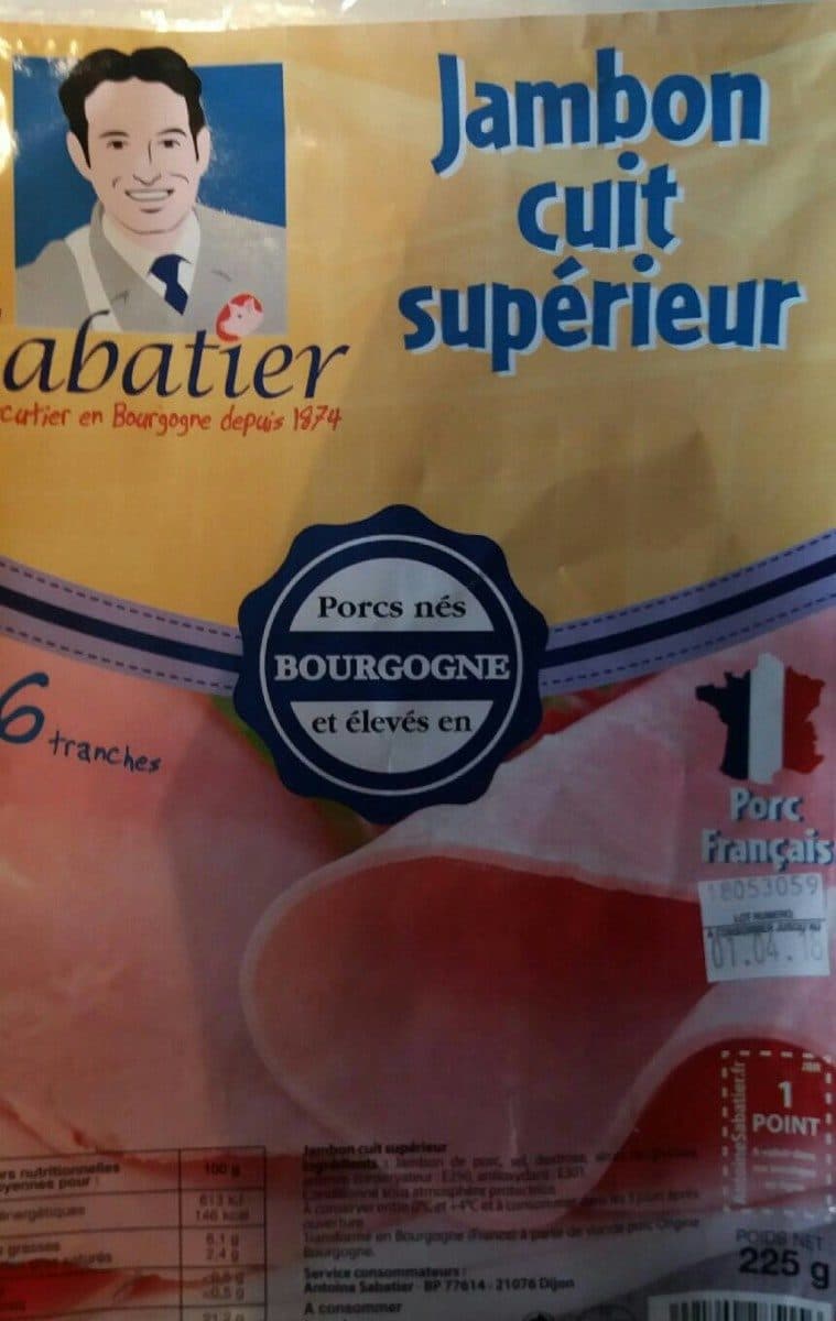 Antoine Sabatier Jambon cuit packshot