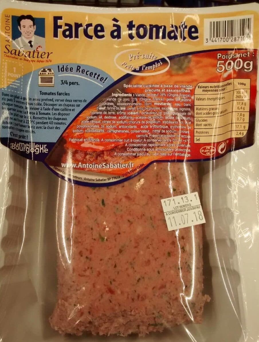 Antoine Sabatier Farce à tomate packshot