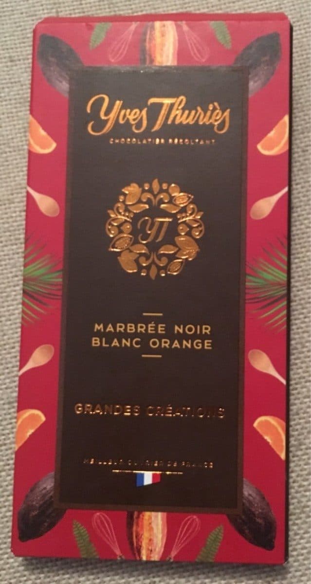 Yves Thuriès Marbré noir blanc orange packshot