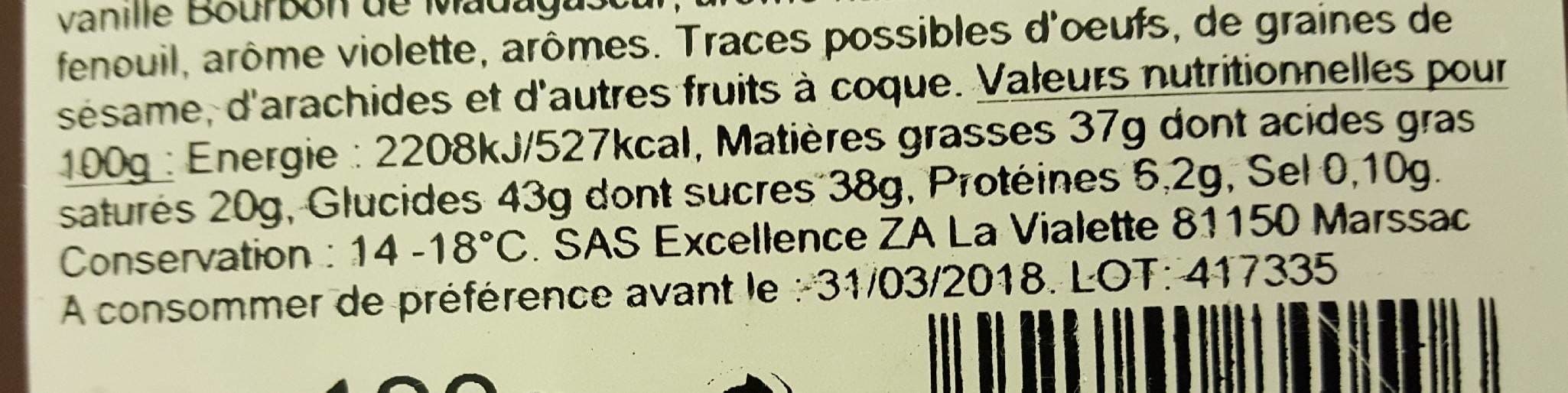 Yves Thuries Chocolats Thuries packshot
