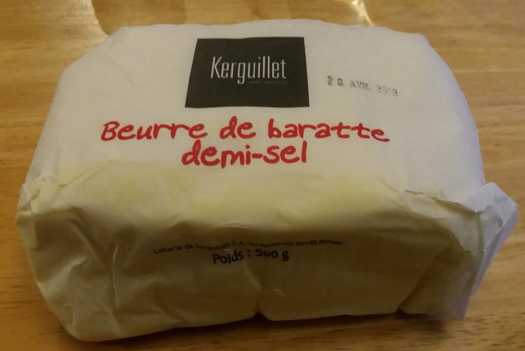 Kerguillet Beurre de baratte demi-sel packshot