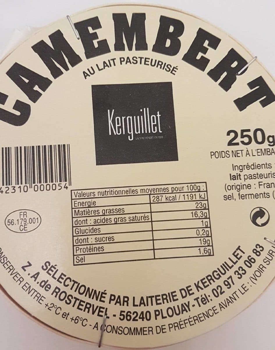 Kerguillet Camembert packshot
