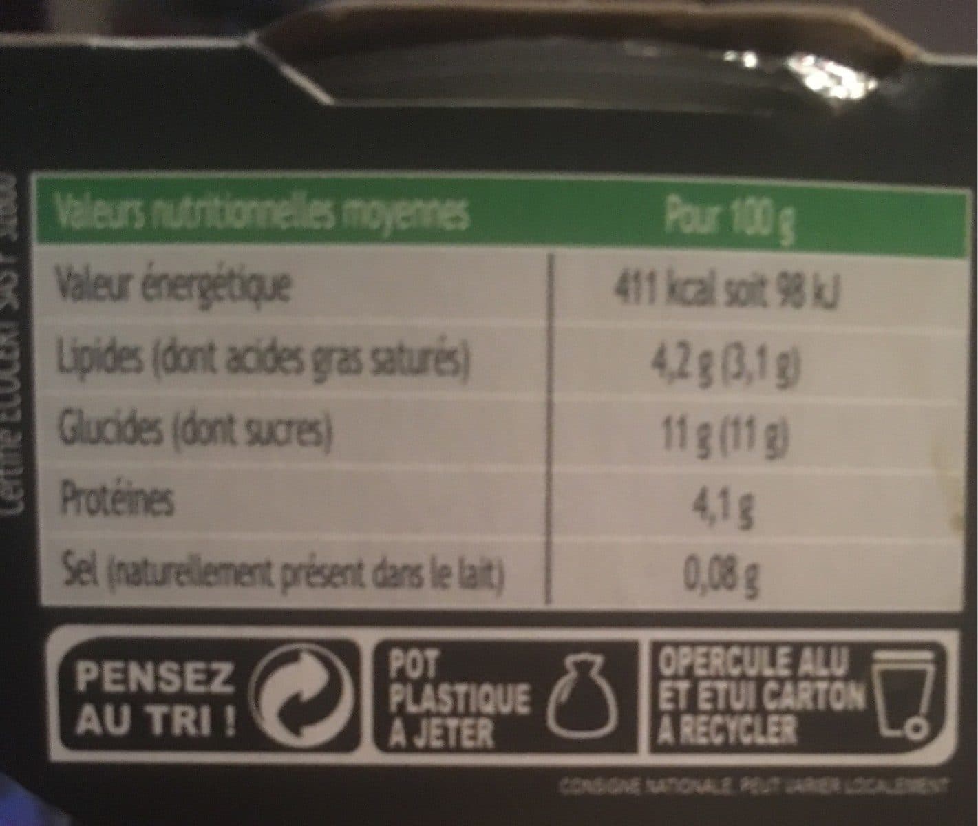 Kerguillet Yaourt Chevre a La Vanille packshot