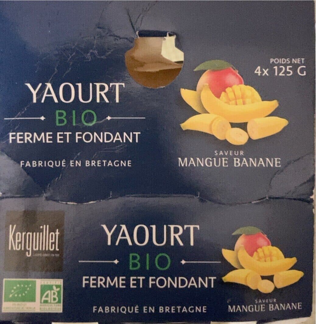 Kerguillet Yaourt bio ferme et fondant packshot