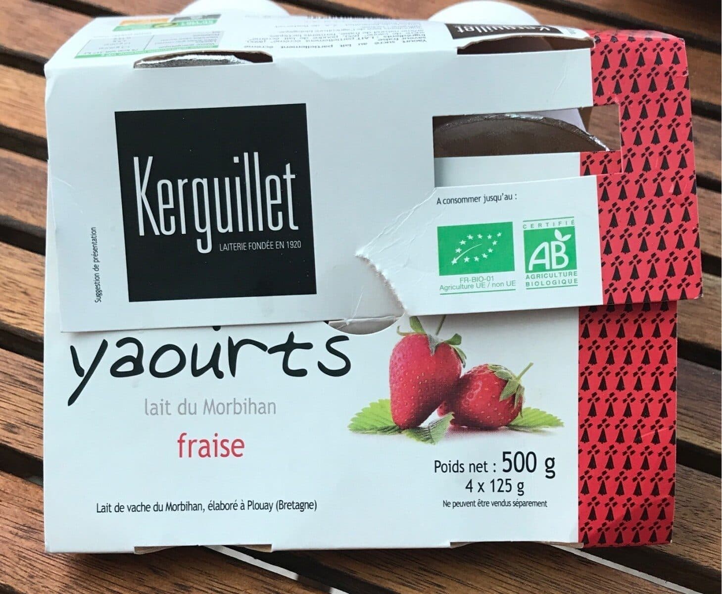 Kerguillet Yaourt fraise packshot