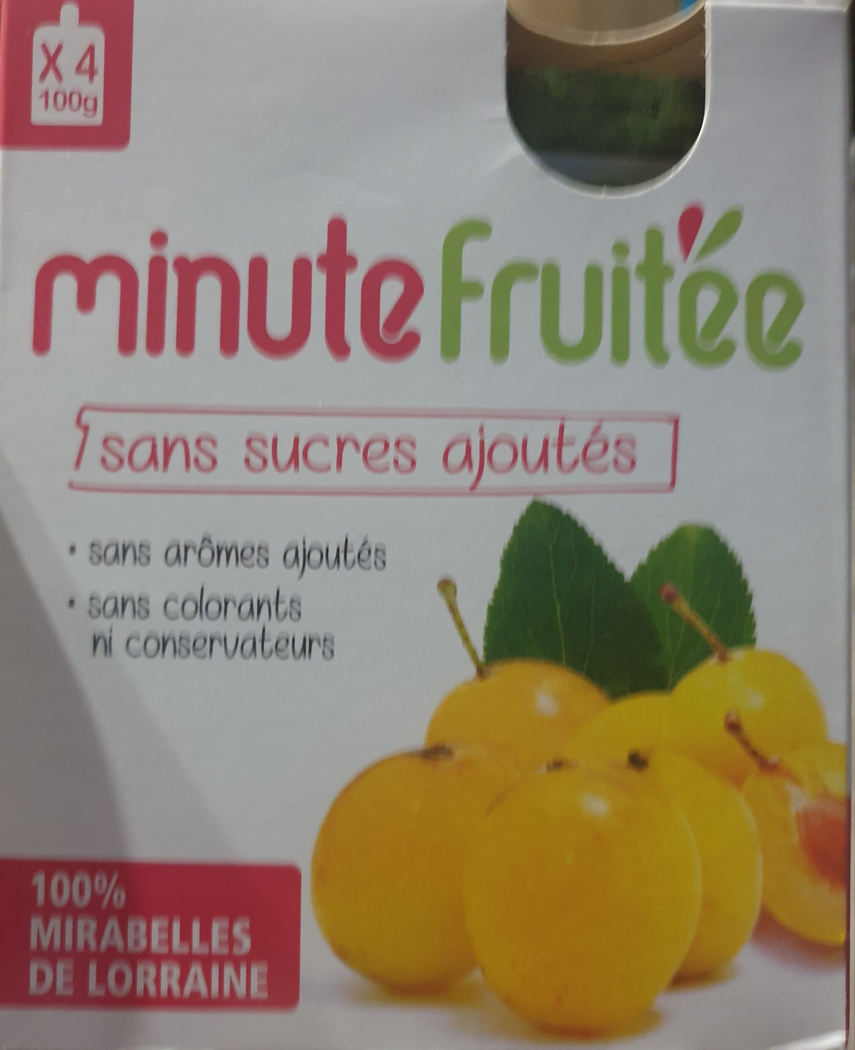 Minute Fruitée Minute fruitée mirabelles packshot