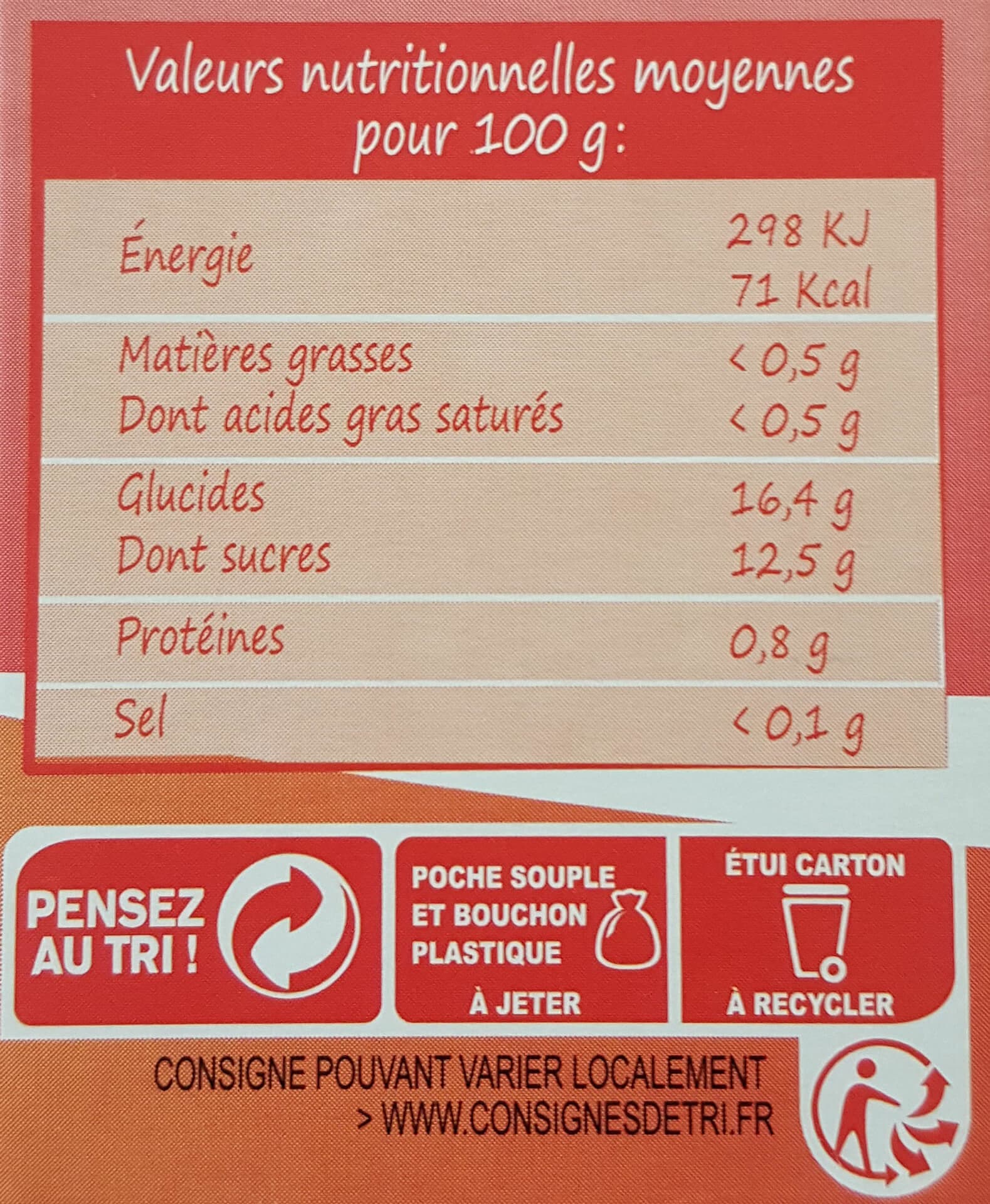 Minute Fruitée Gourdes Minute Fruitée Cerise Mirabelle Pomme packshot