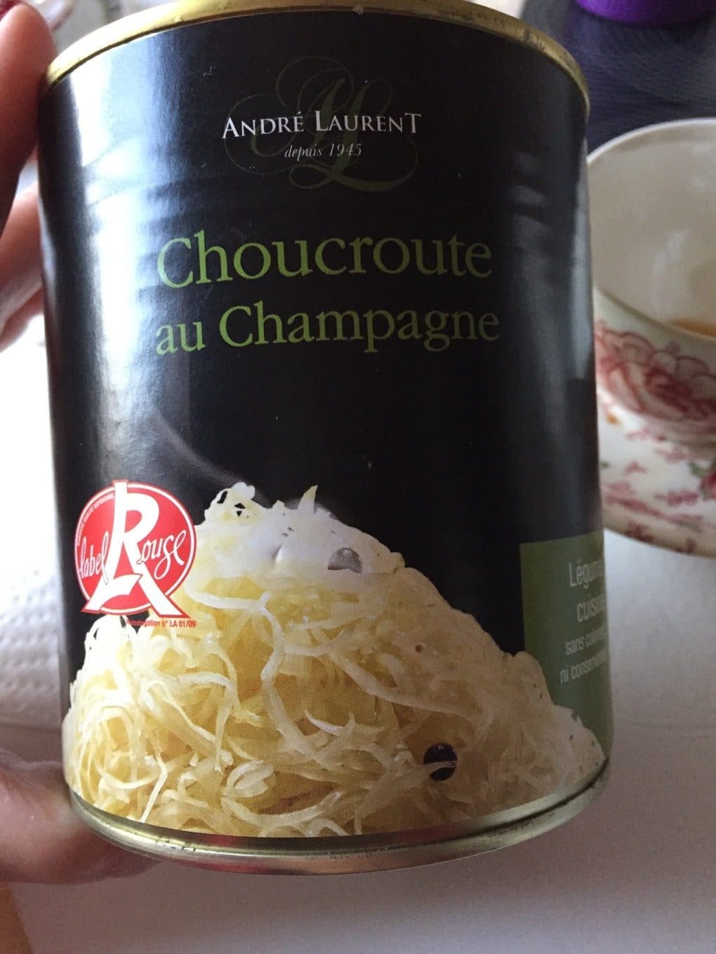 Andre Laurent Choucroute Au Champagne Sauerkraut André Laurent packshot