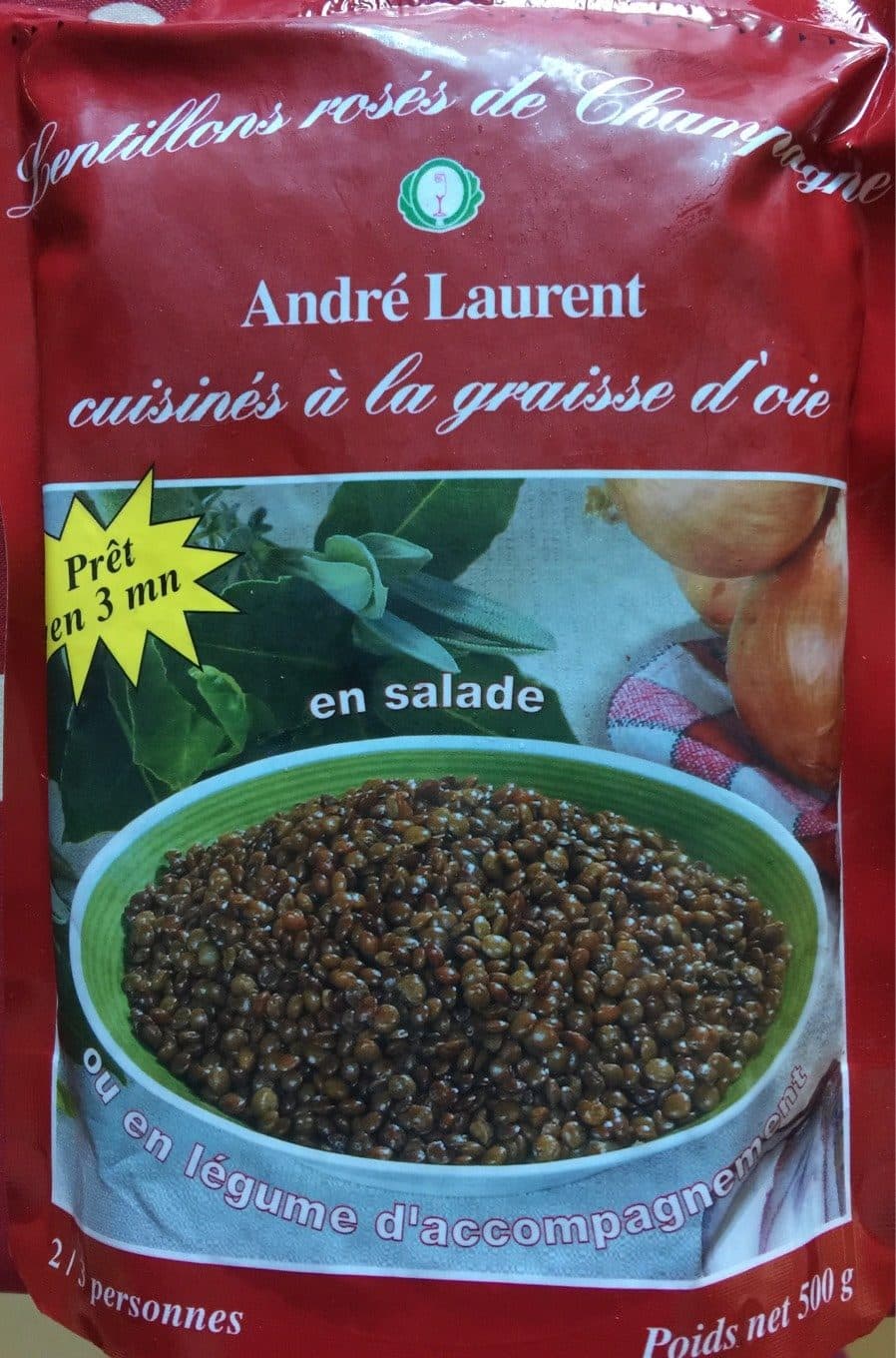 André Laurent Lentillons rosés de Champagne packshot