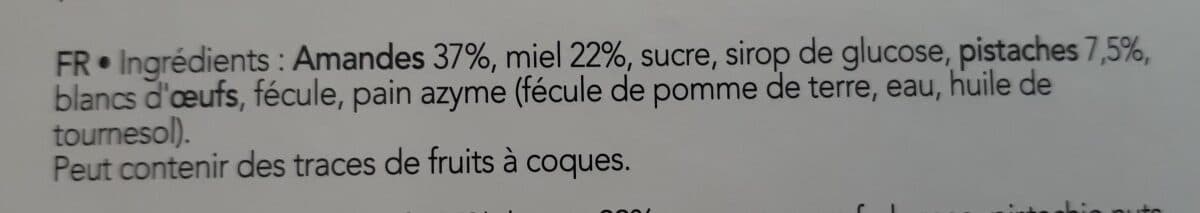 Open Food Facts Nougats de Montélimar packshot