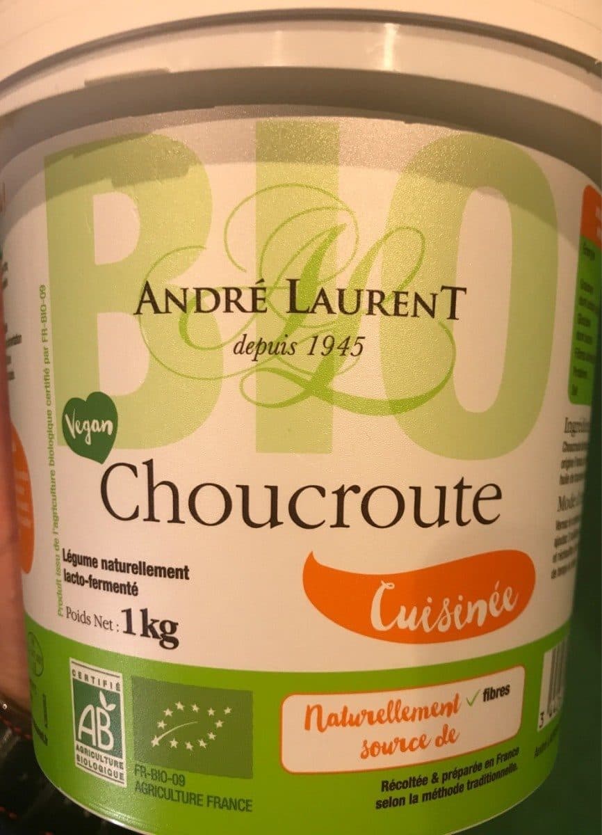 Open Food Facts Choucroute cuisinée biologique packshot