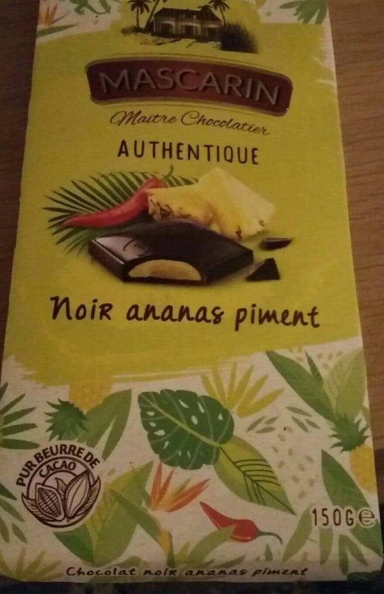 Mascarin Chocolat ananas piment packshot