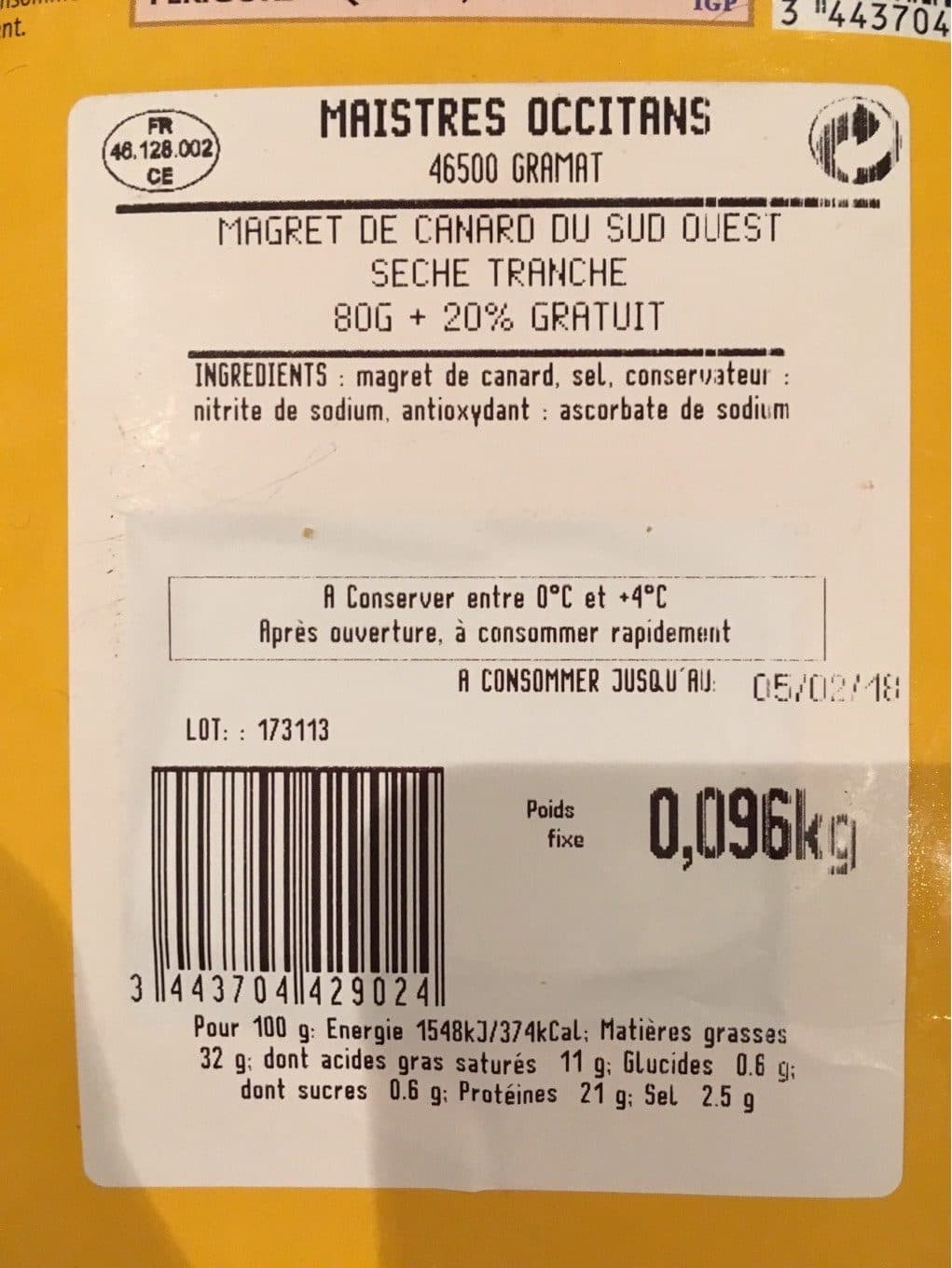 Maistres Occitans Magret de canard du Sud Ouest packshot