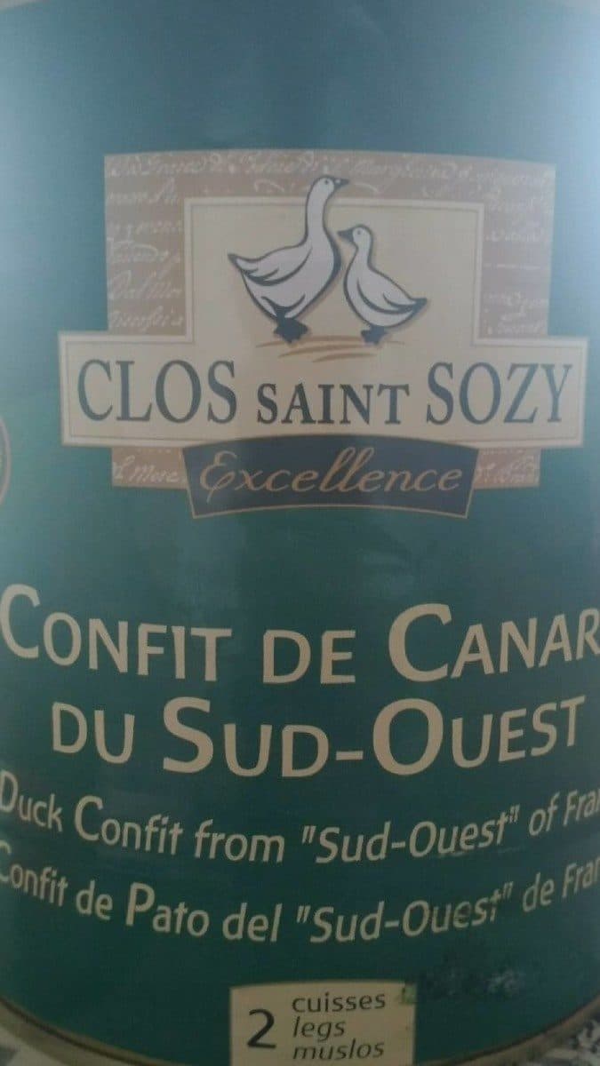 Clos Saint Sozy Confit de canard du sud ouest packshot