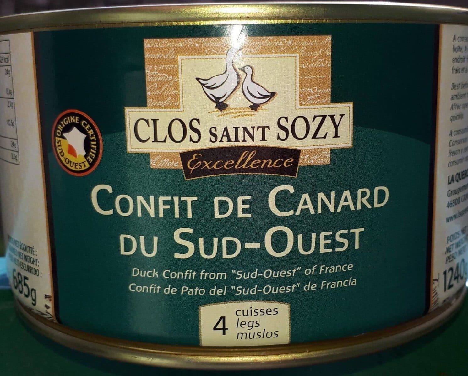 Clos Saint Sozy Confit de Canard du Sud-Ouest packshot