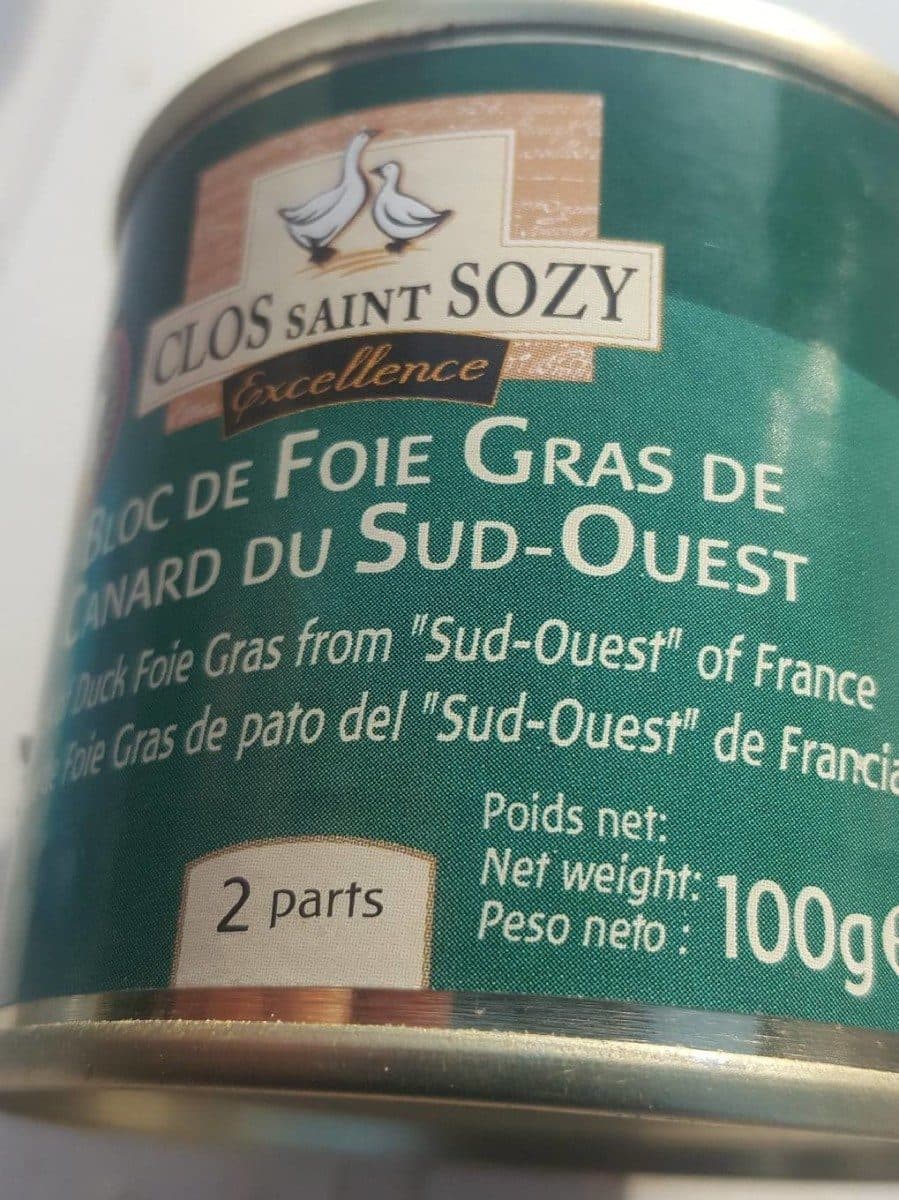 Clos Saint Sozy Bloc de foie gras de canard du sud ouest packshot