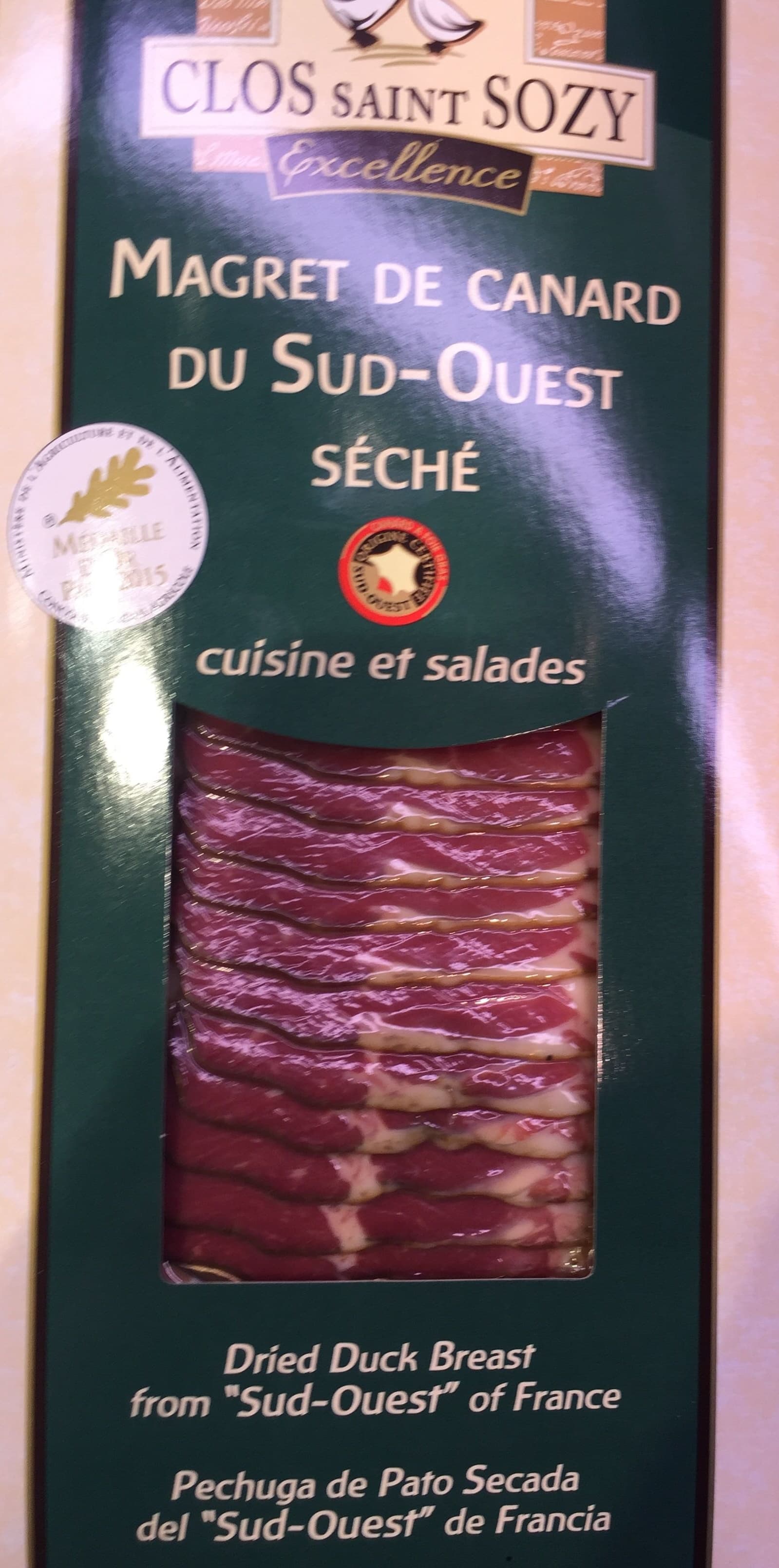 Clos Saint Sozy Magret de canard du S-O, séché packshot