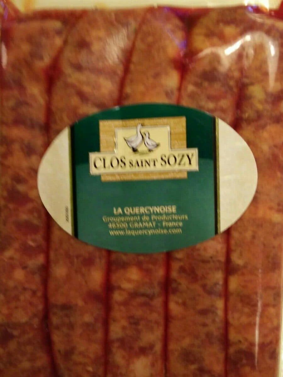Clos Saint Sozy Chipolatas pur canard packshot