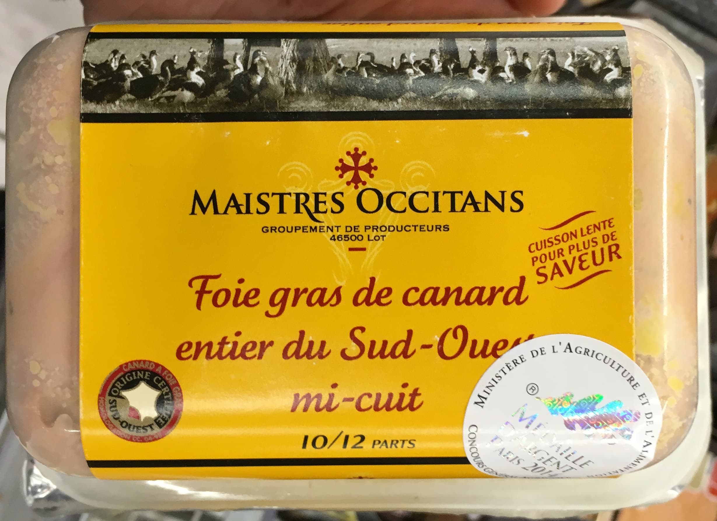 Maistres Occitans Foie gras de canard entier du Sud-Ouest mi-cuit packshot