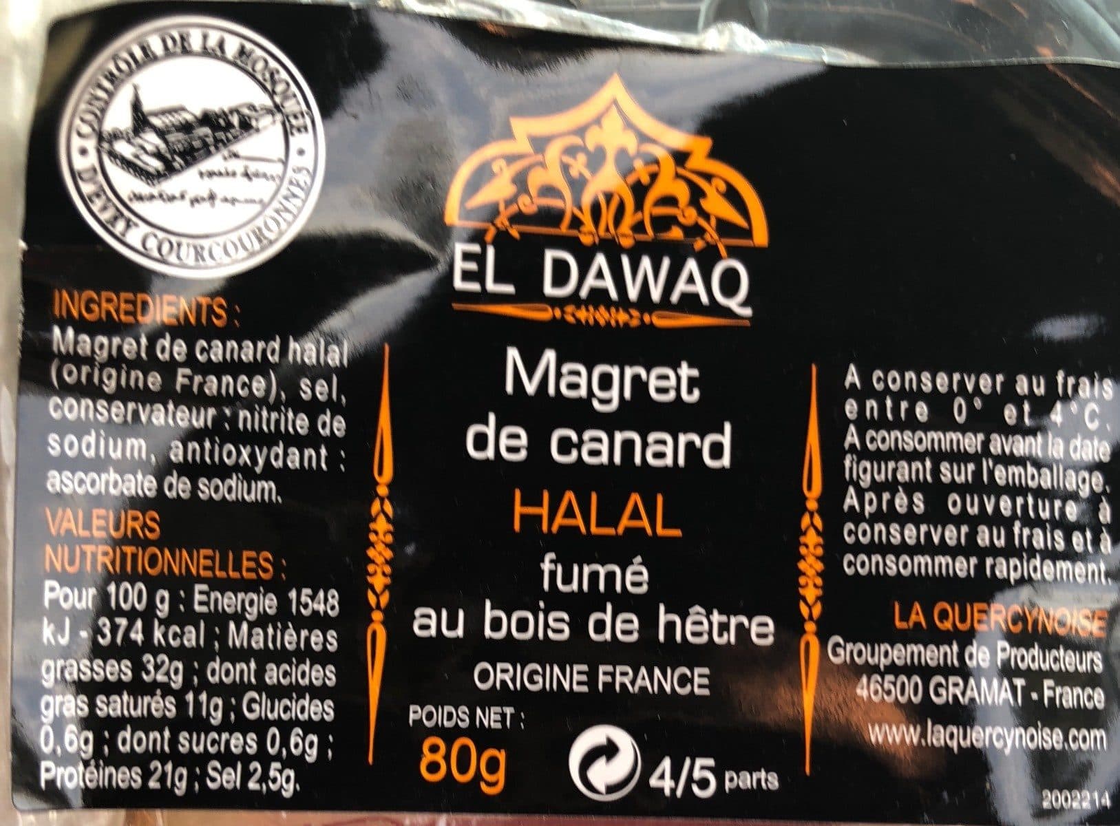 Open Food Facts Magret de canard packshot