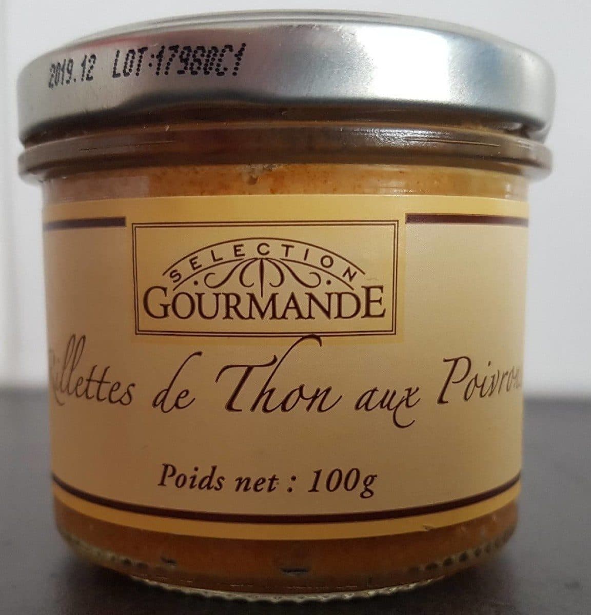 Open Food Facts rillettes de Thon aux Poivrons packshot