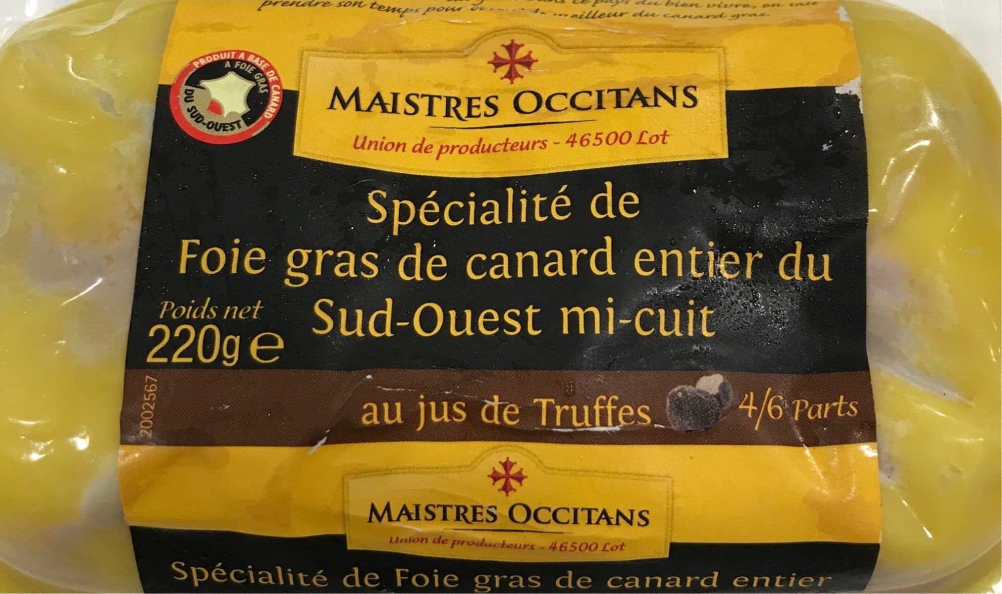Maistres Occitans Foie gras de canard entier packshot