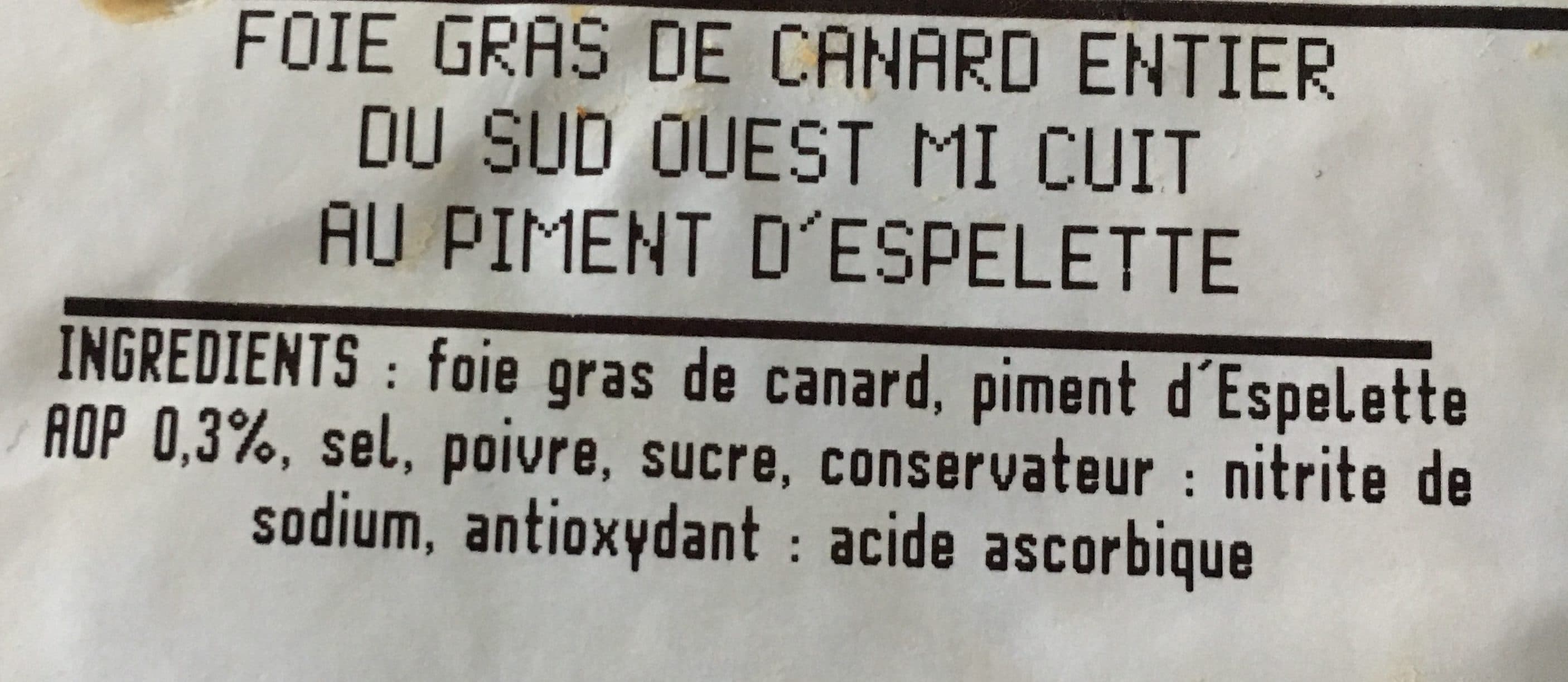 MAISTRES OCCITANS Foie gras de canard mi-cuit au piment d'Espelette packshot