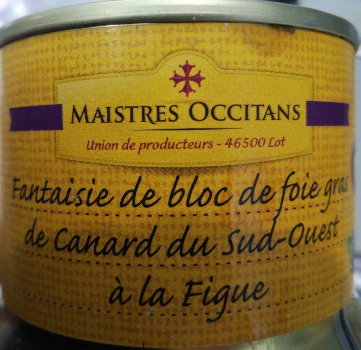 Maistres Occitans Foie gras de canard du sud ouest a la figue packshot