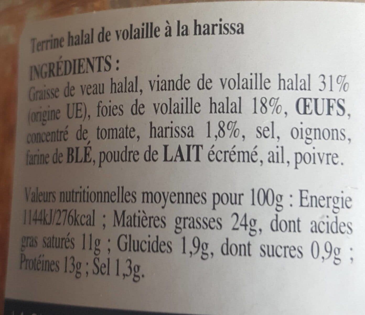 El Dawaq Terrine orientale à la harissa packshot