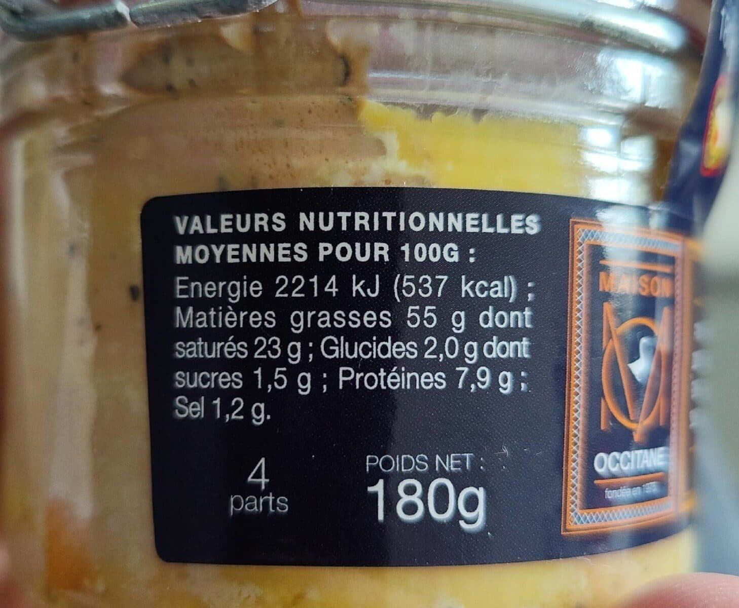 Maison Occitane Foie gras de canard entier du sud ouest packshot