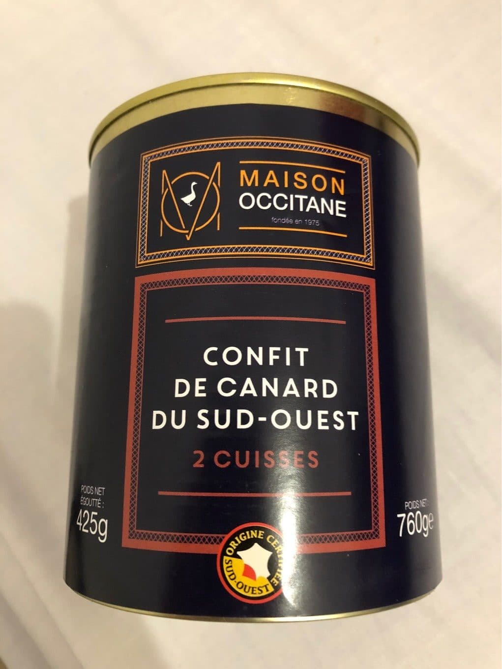 Maison occitane Confit de canard du sud-ouest packshot