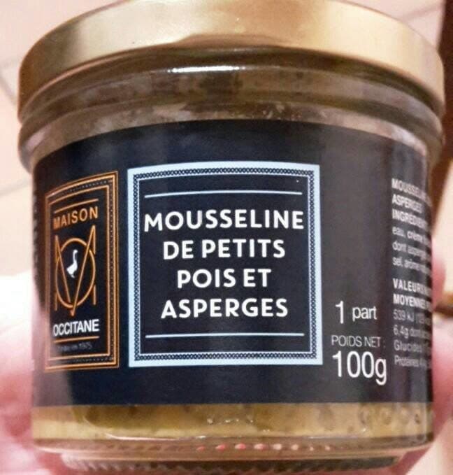 Maison Occitane Mousseline petit pois et asperges packshot