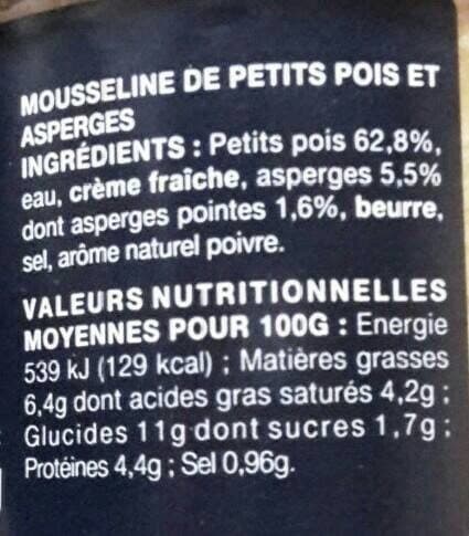 Maison Occitane Mousseline petit pois et asperges packshot