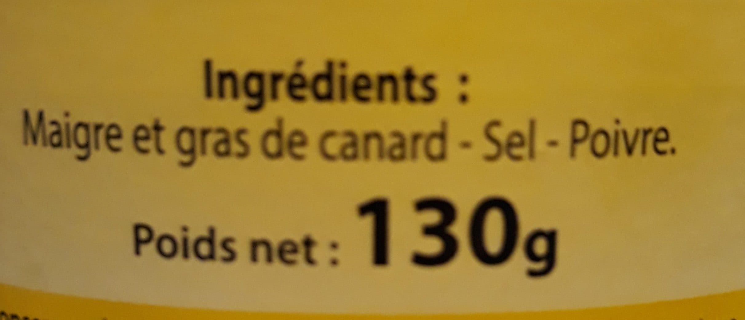 Dupérier Rillettes pur canard packshot