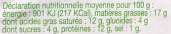 Open Food Facts Bûchette Cendrée Biologique packshot