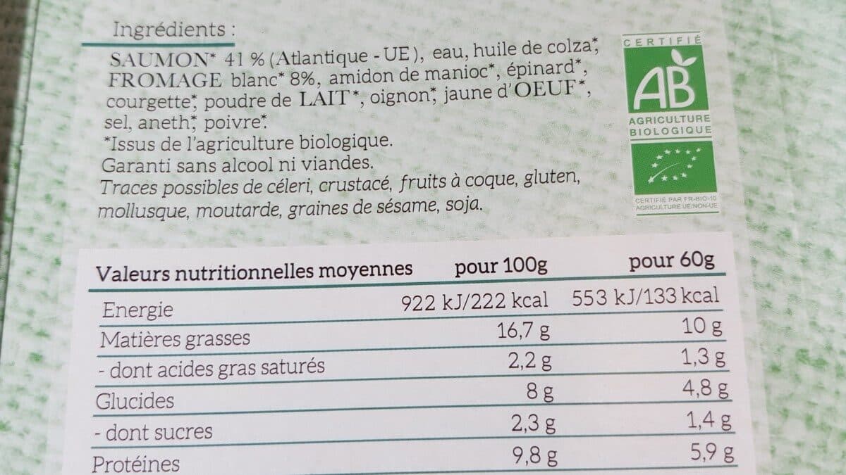 Nature océane Terrine au saumon et fromage blanc packshot