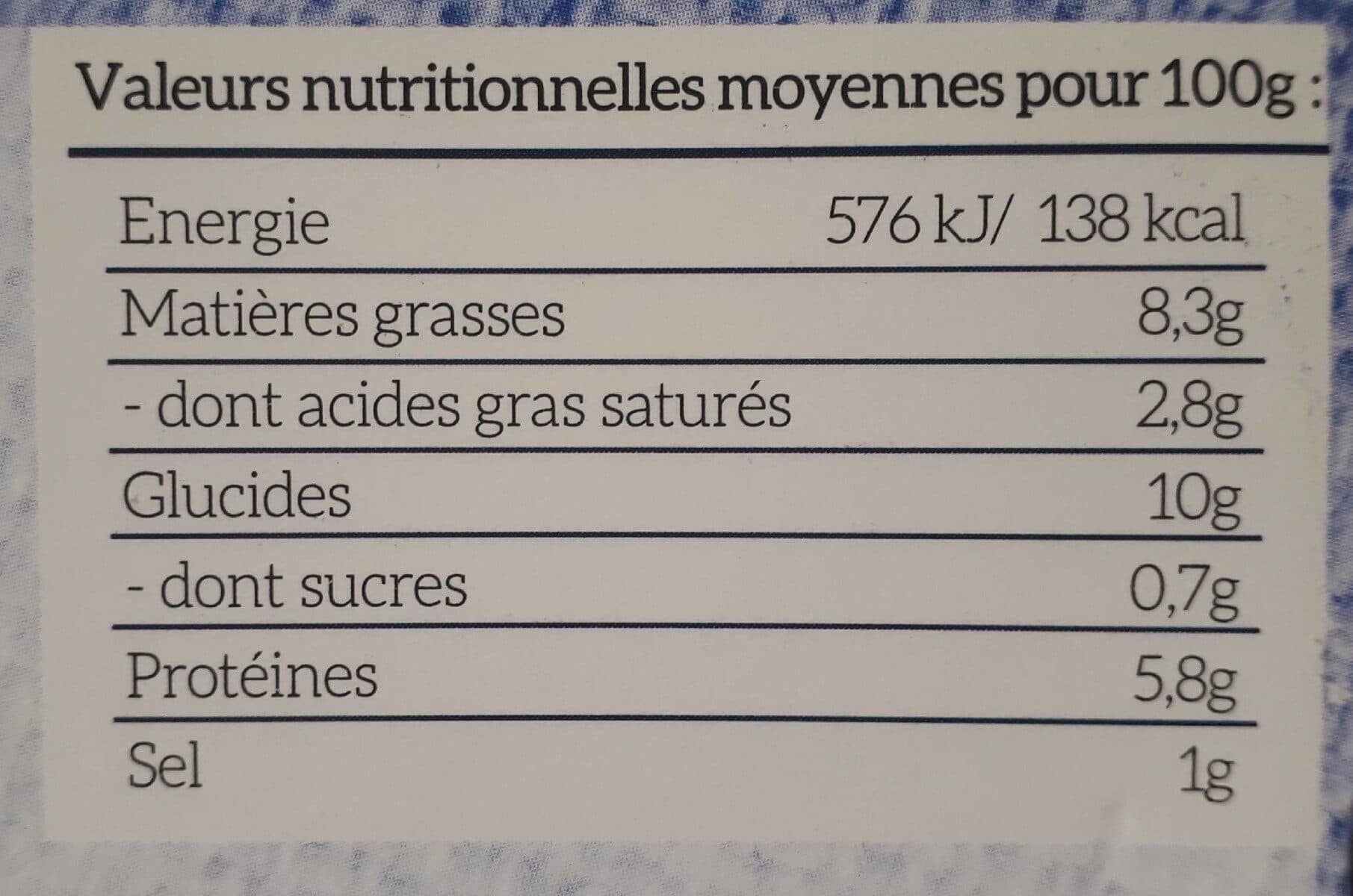 Nature océane Brandade de morue parmentier packshot