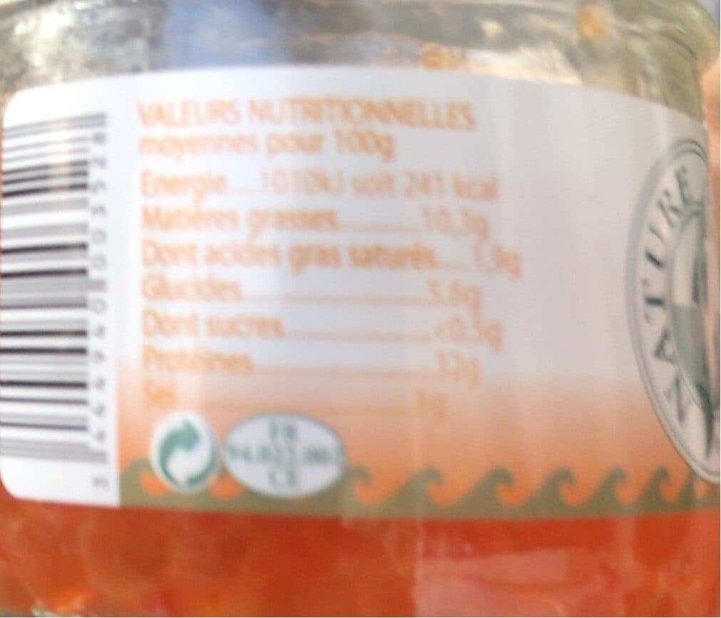 Open Food Facts Oeuf de saumon sauvage BIO packshot