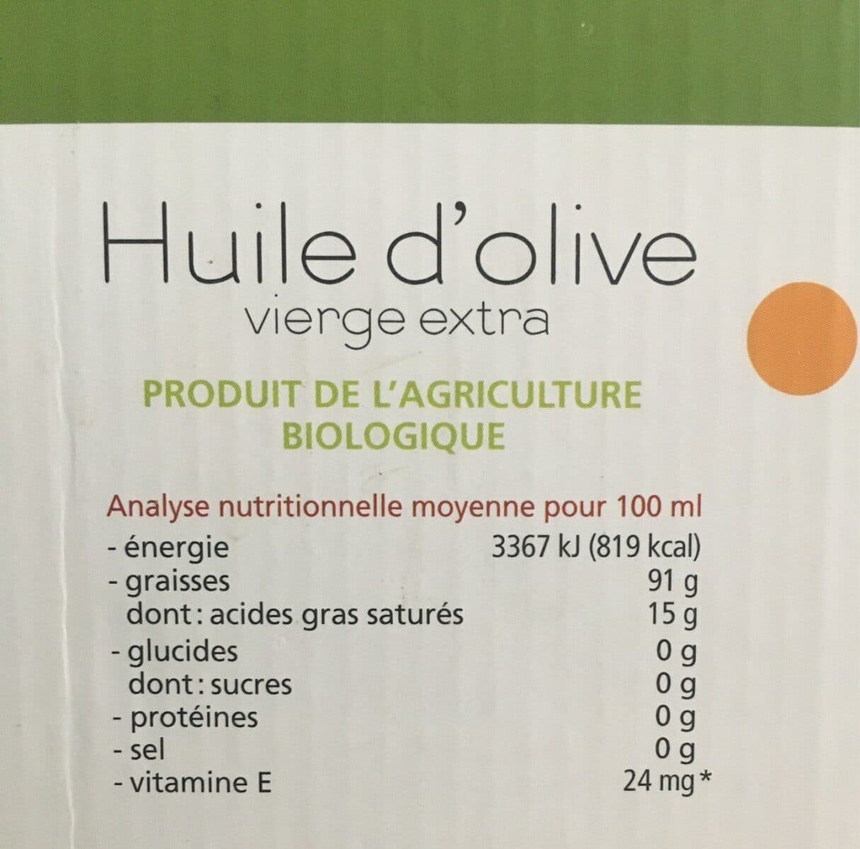 Biovenue Huile d'olive vierge extra packshot
