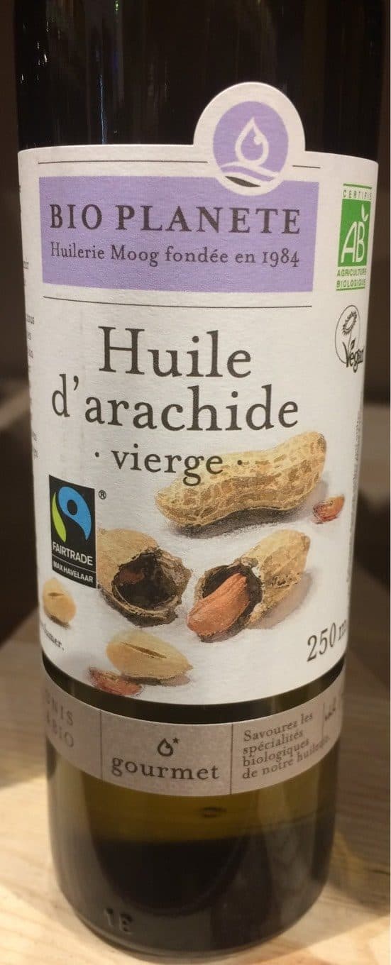 Bio planete Huile D'arachide 25CL Max Havelaar packshot