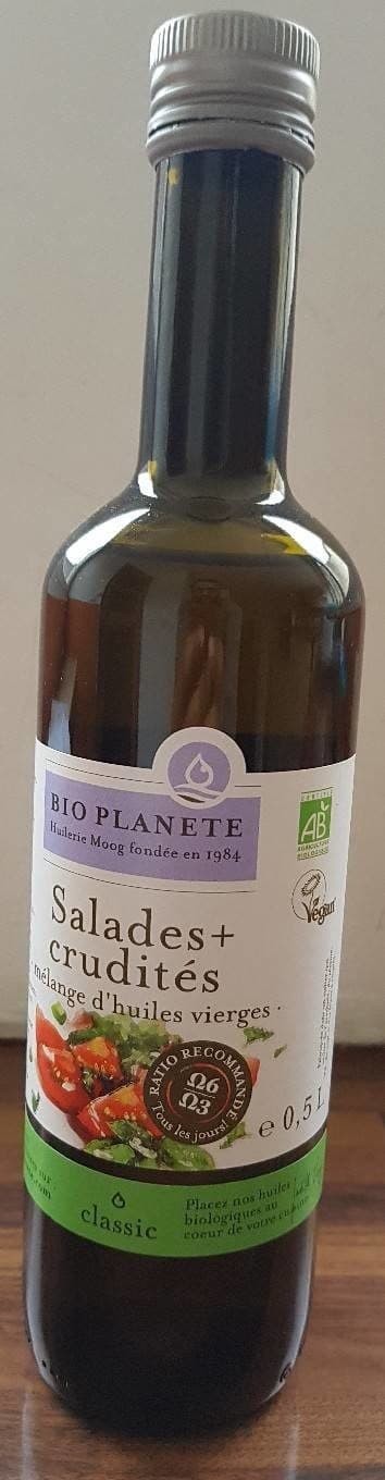 Bio planete Huile bio Salades + Cruditées 0.5L packshot