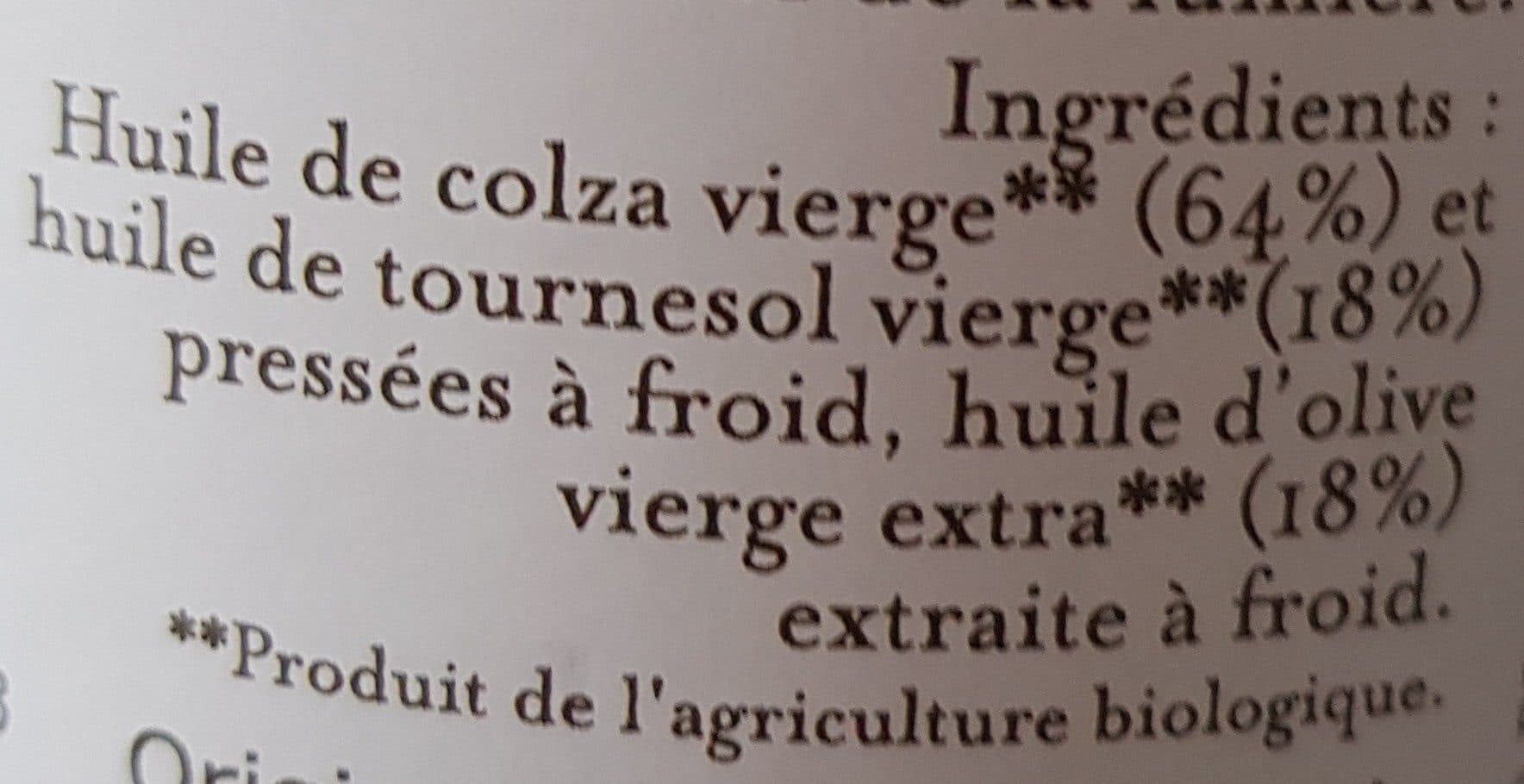 Bio planete Huile bio Salades + Cruditées 0.5L packshot