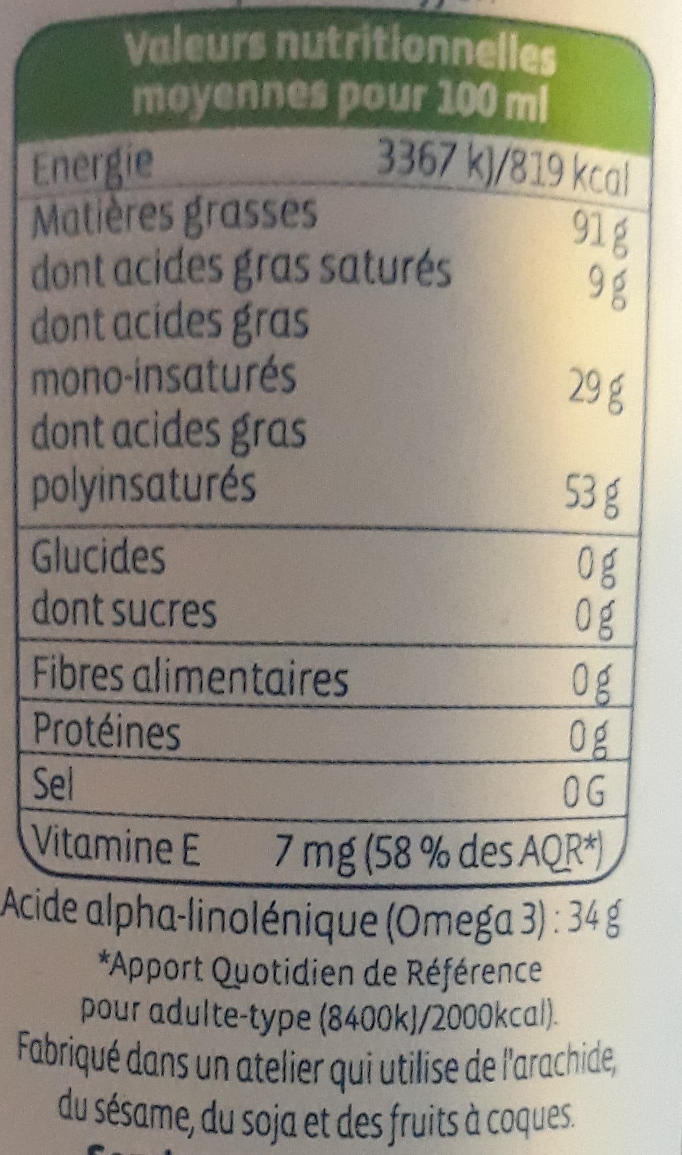 Biocoop Huile De Cameline packshot