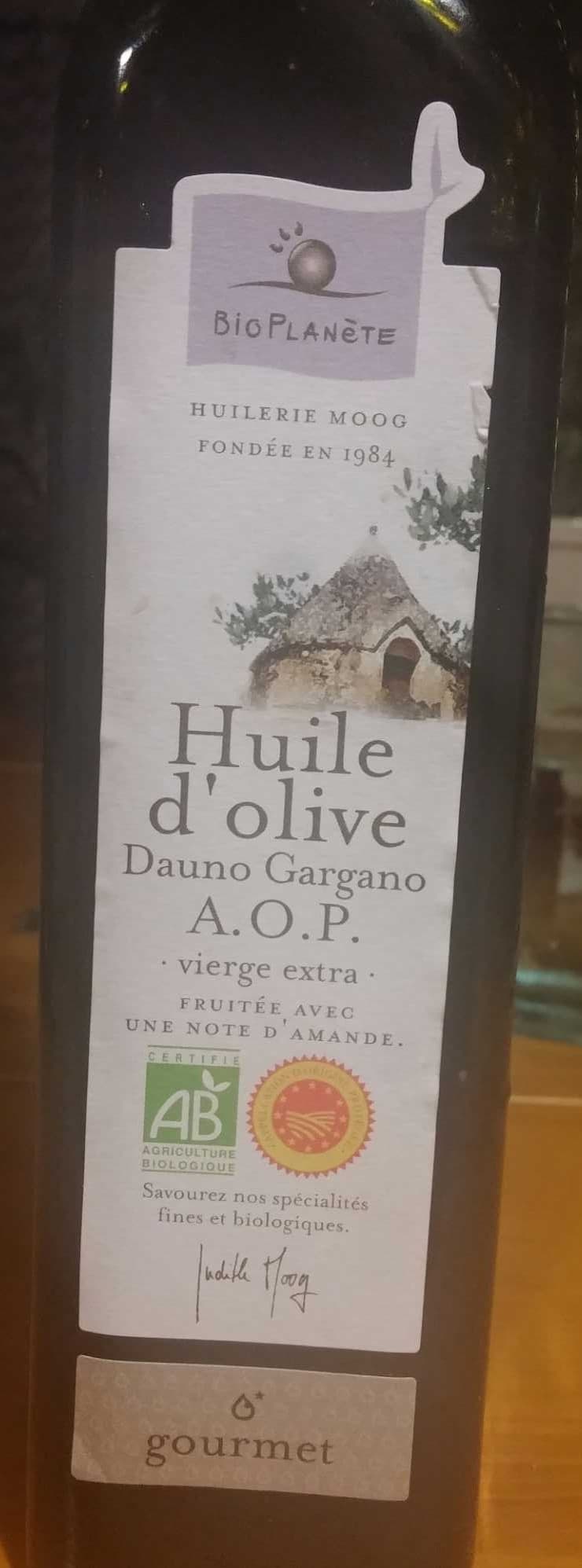 Bio planète Dauno Gargani A.O.P. - Huile d'olive vierge extra packshot