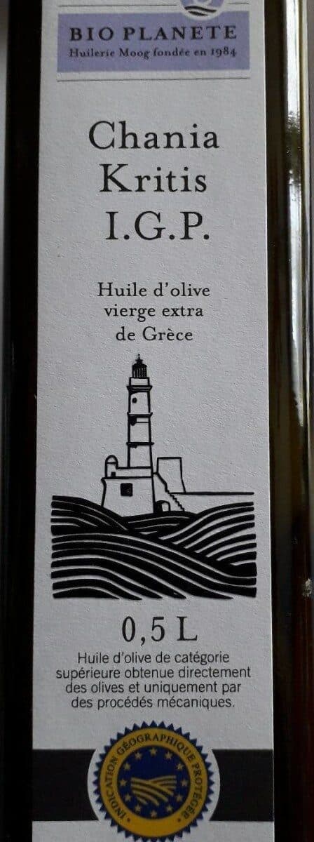 Bio planete Chania Kritis I.G.P. - Huile d'olive vierge extra de Grèce packshot