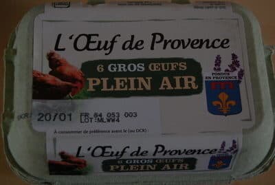 L'oeuf de nos villages L'oeuf de Provence packshot