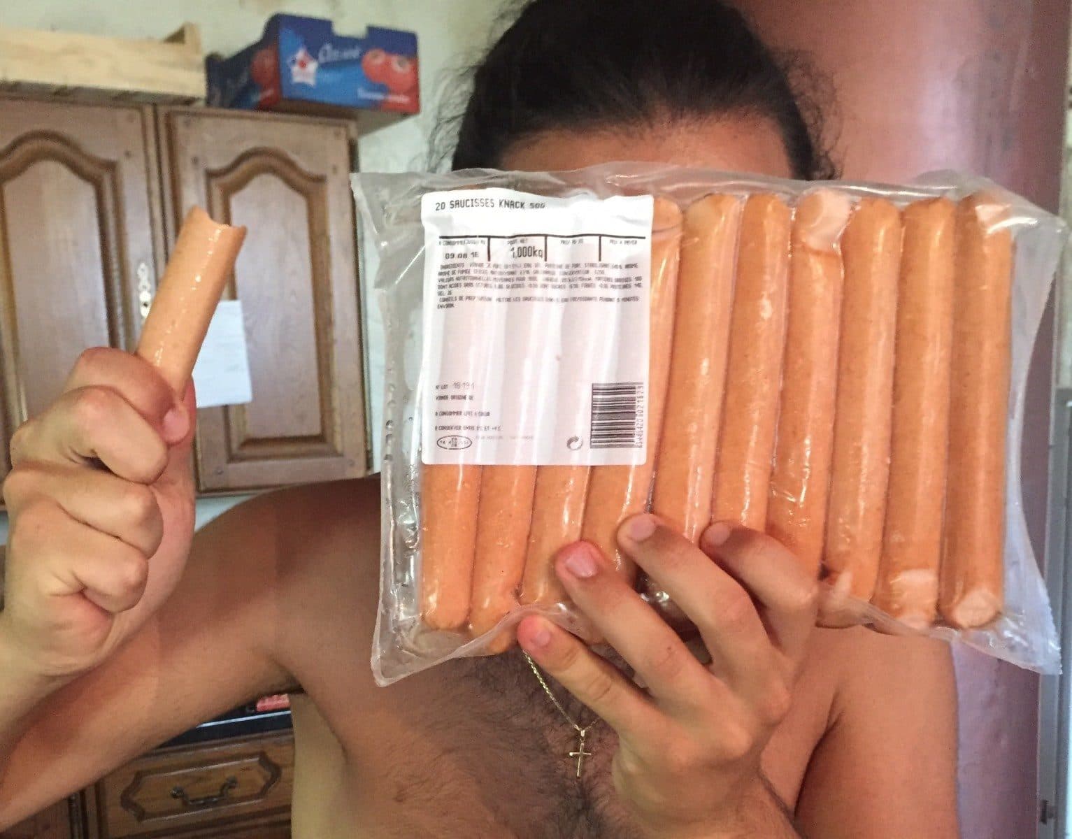 Open Food Facts 20 saucisses knack packshot