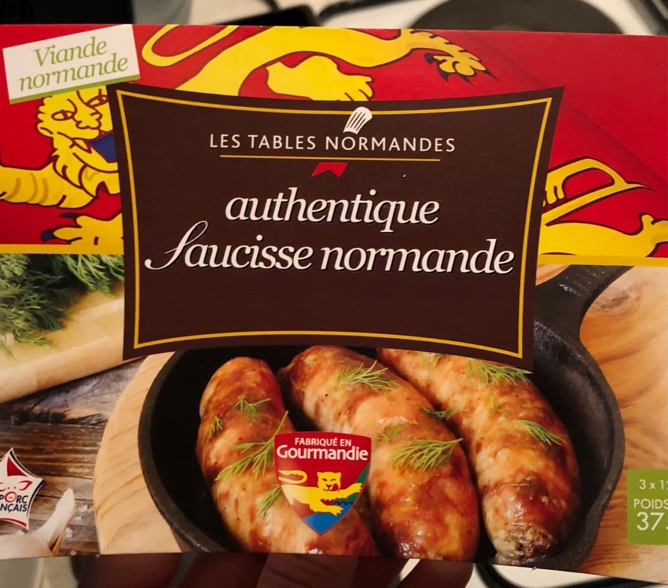Open Food Facts Authentique saucisse normande packshot