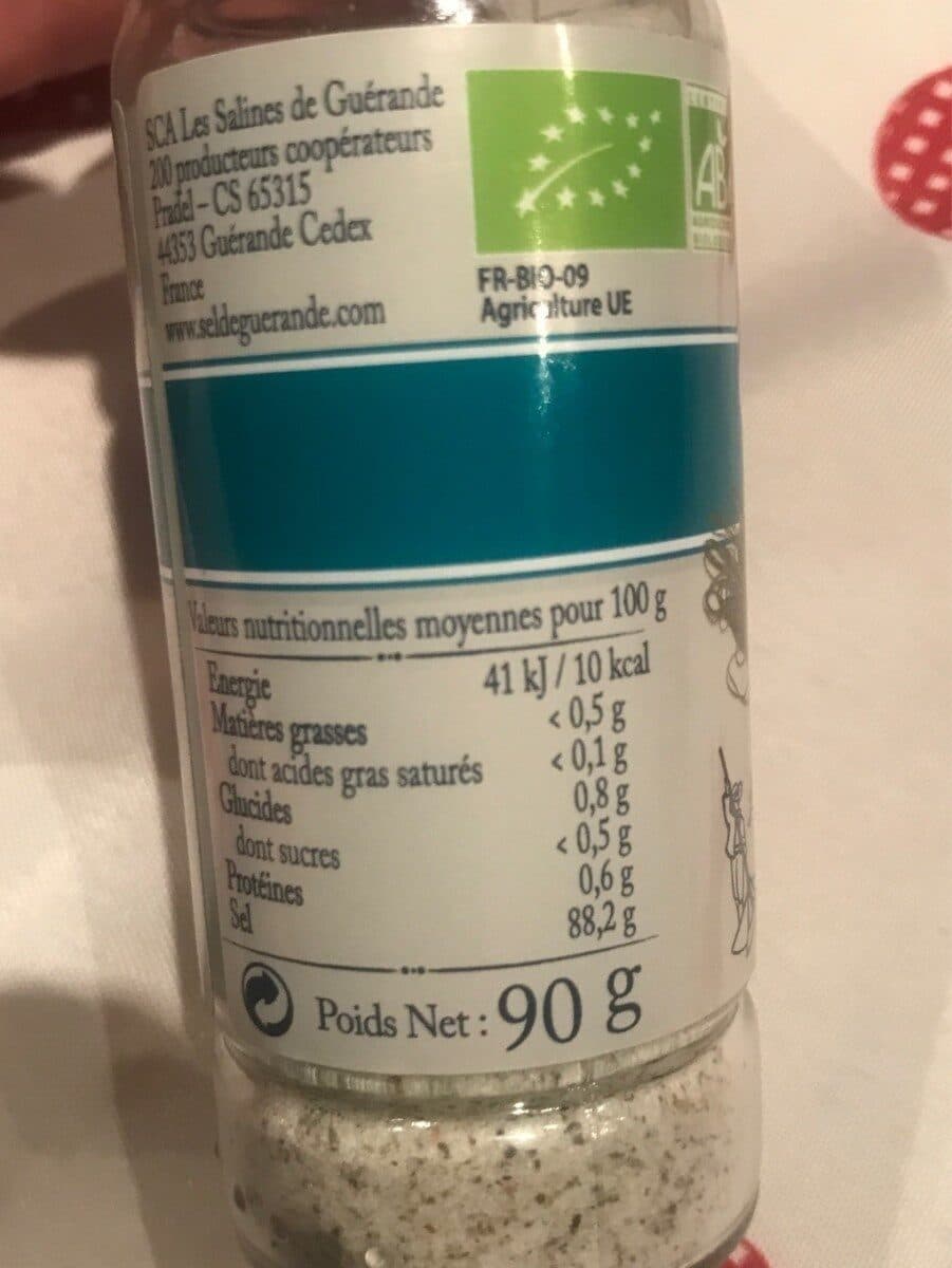 Le guerandais Sel de Guérande aux algues packshot